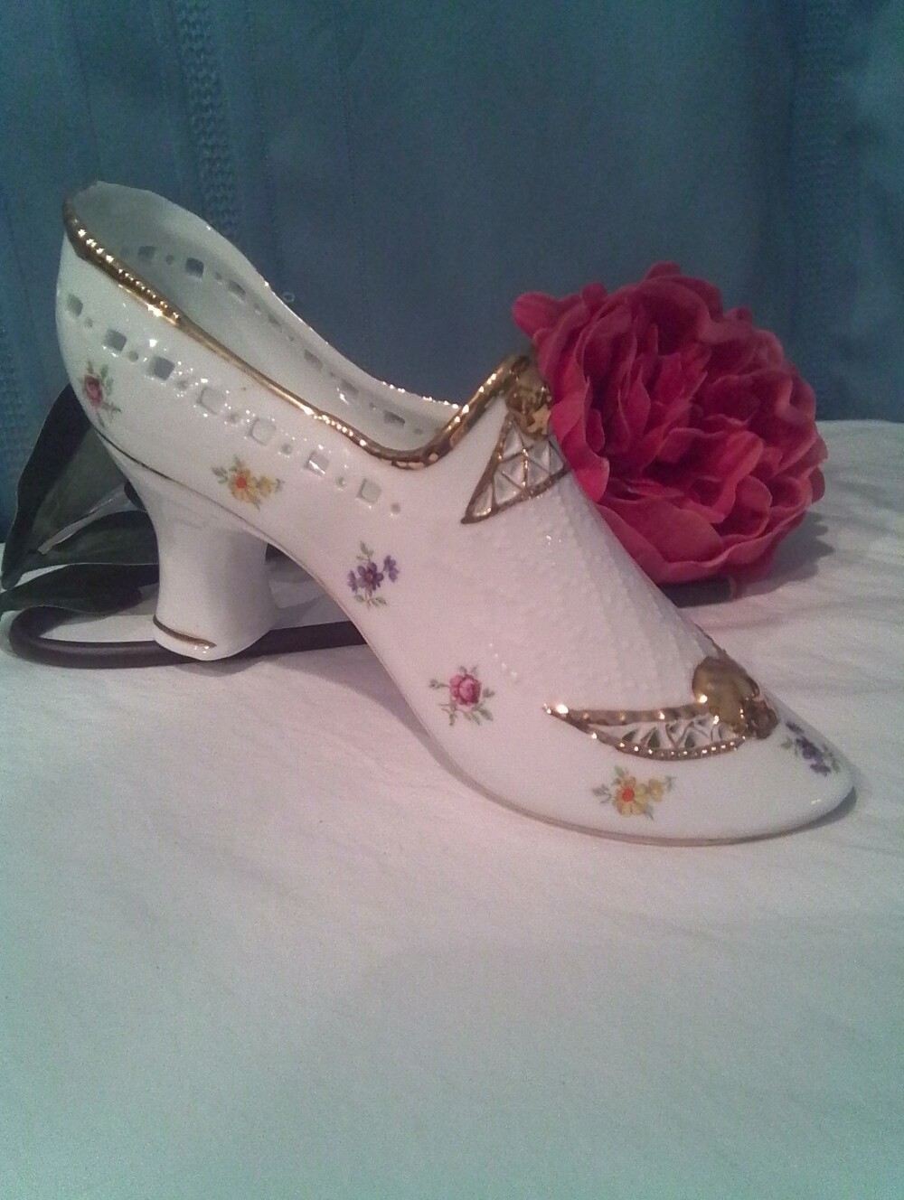 Rare Berlin Porcelain KPM Full Size Shoe Figurine